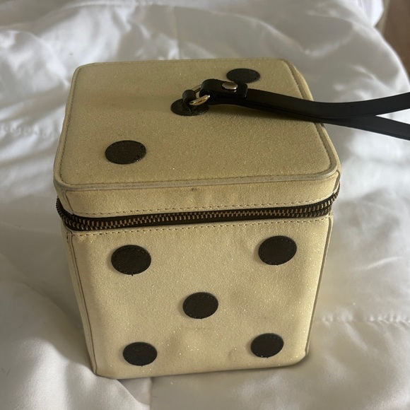 Kate Spade Cream and Black Dice Wristlet - Picture 2 of 4